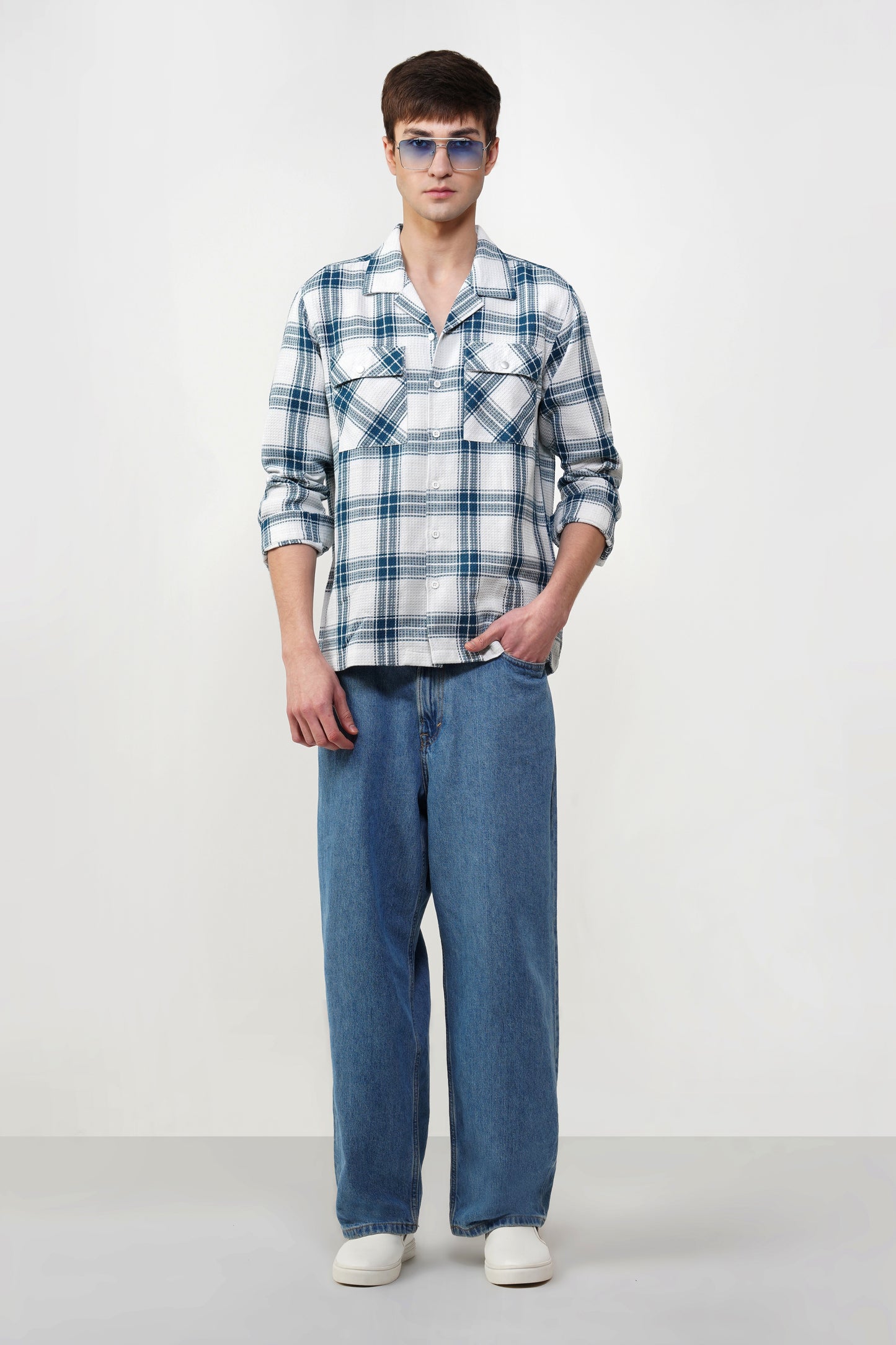BOX FIT CHECK SHIRT