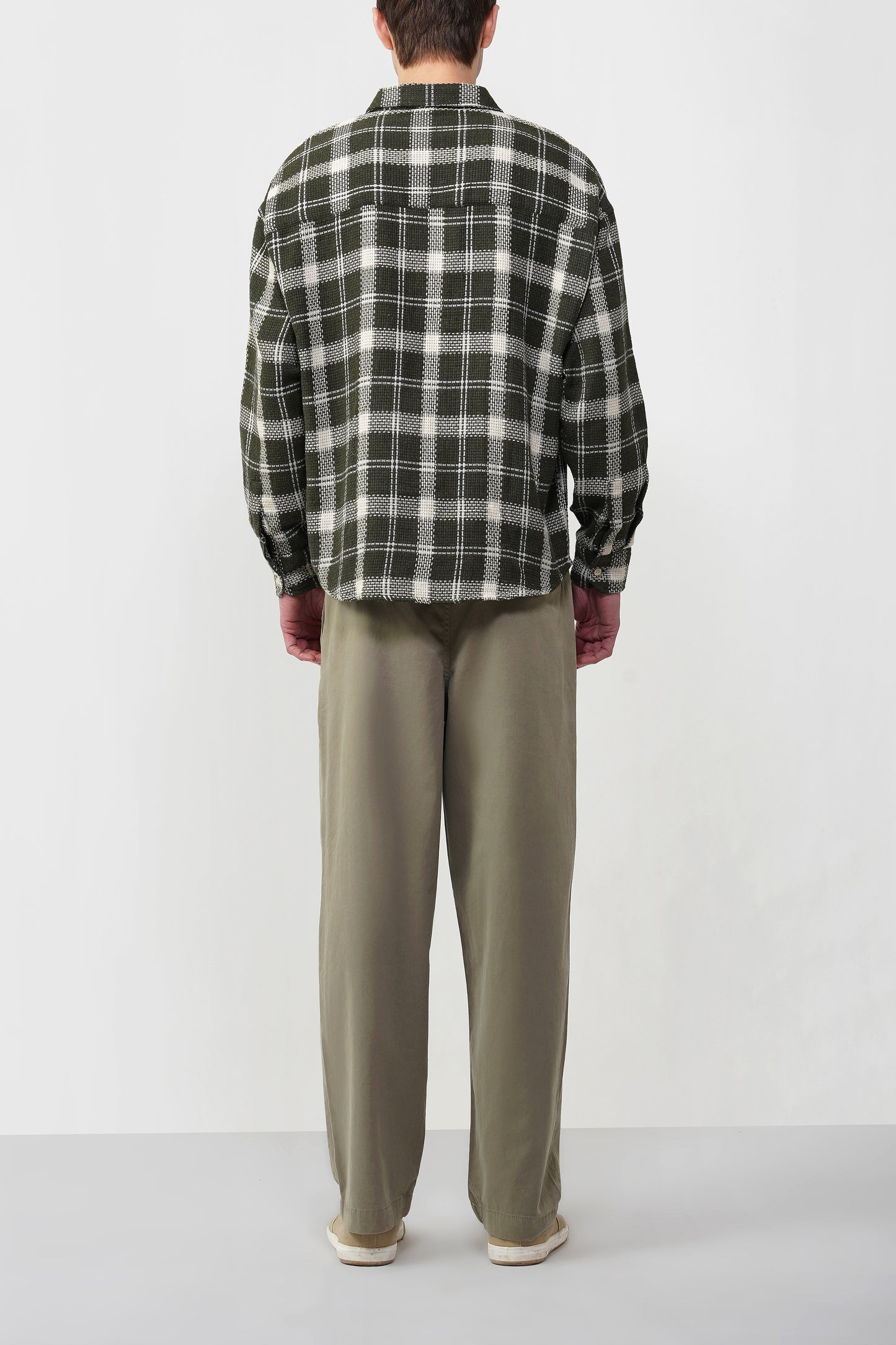 JUTE COTTON CHECK SHIRT