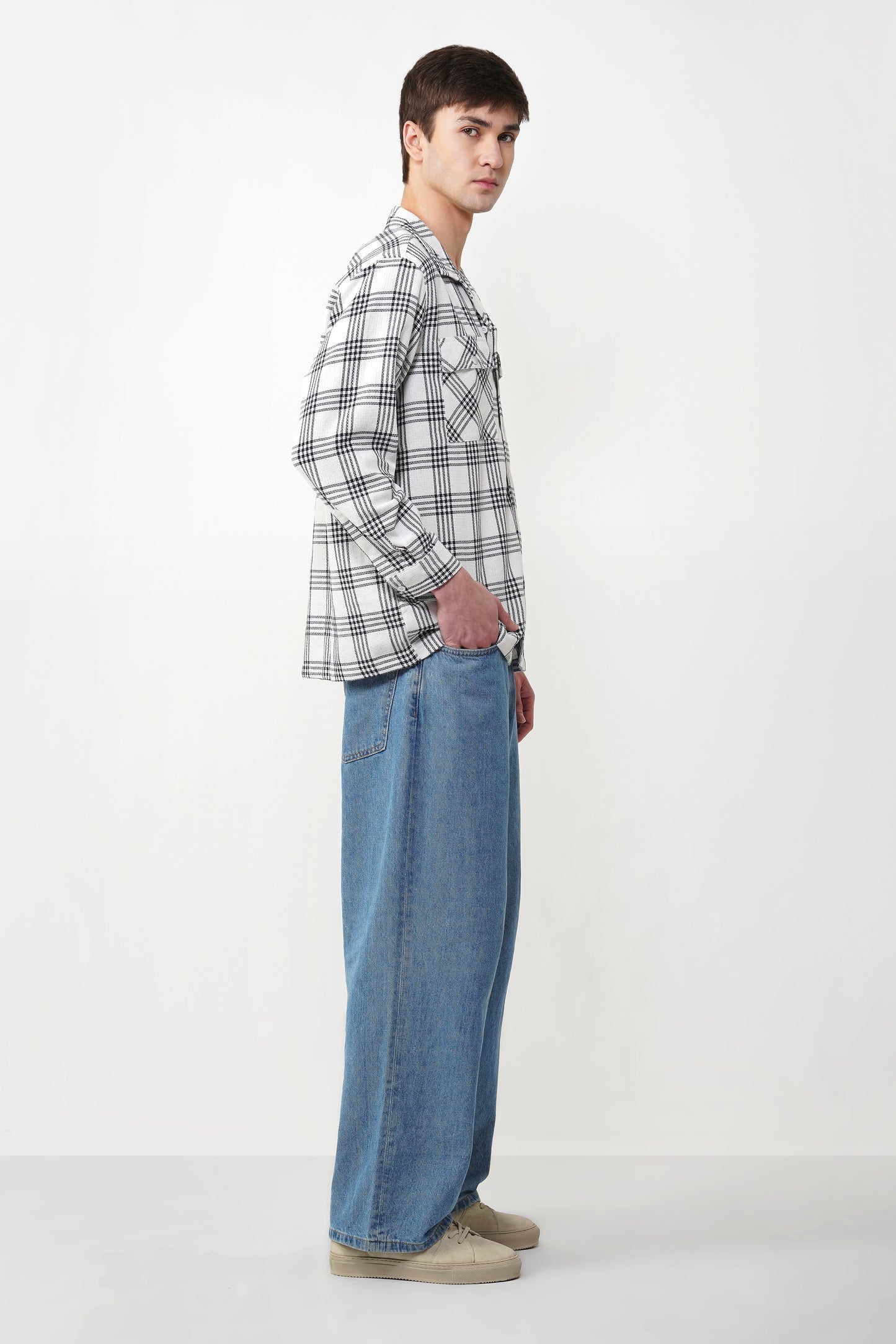 BOX FIT CHECK SHIRT