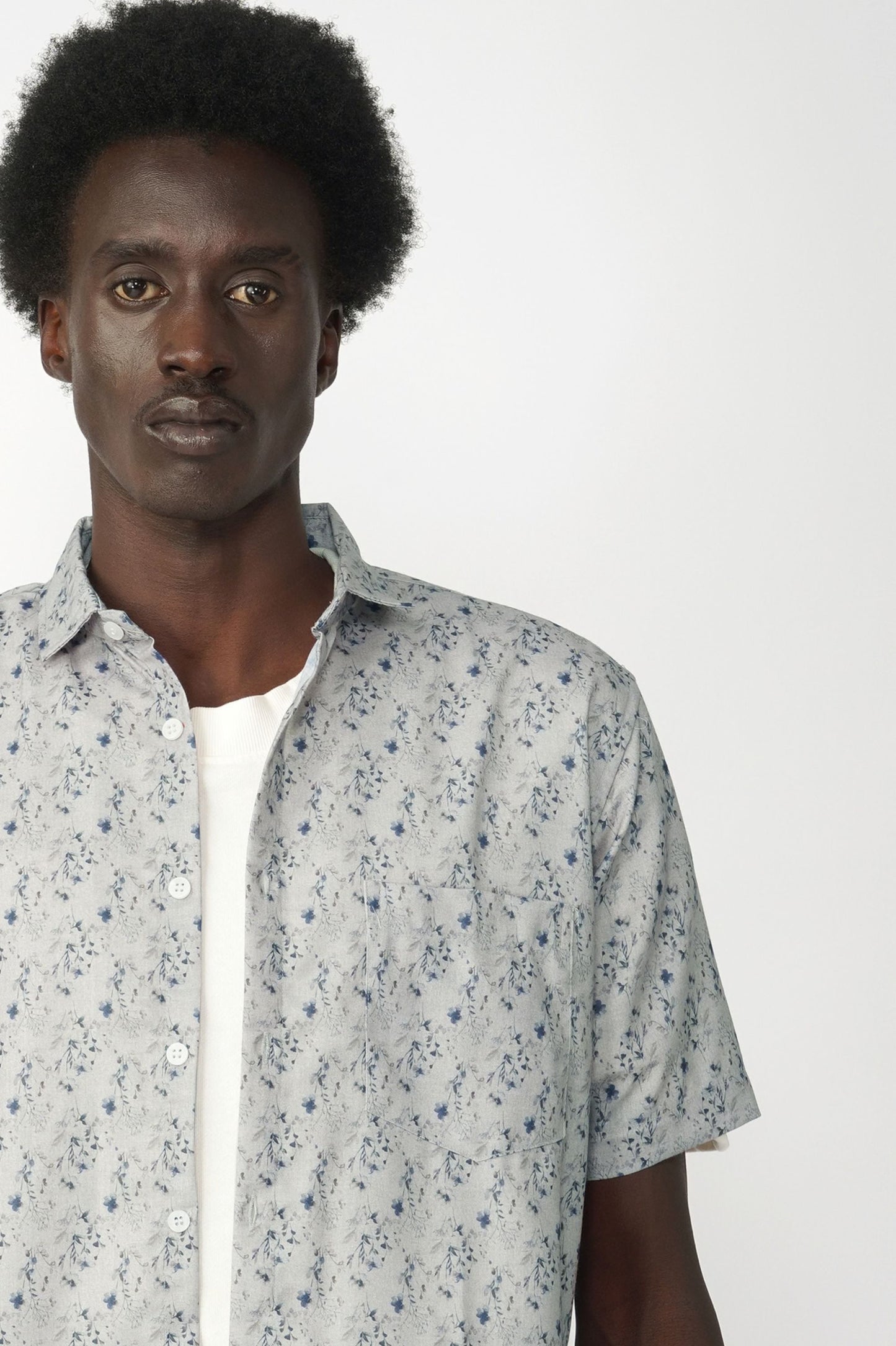 MICRO FLORAL PRINT SHIRT