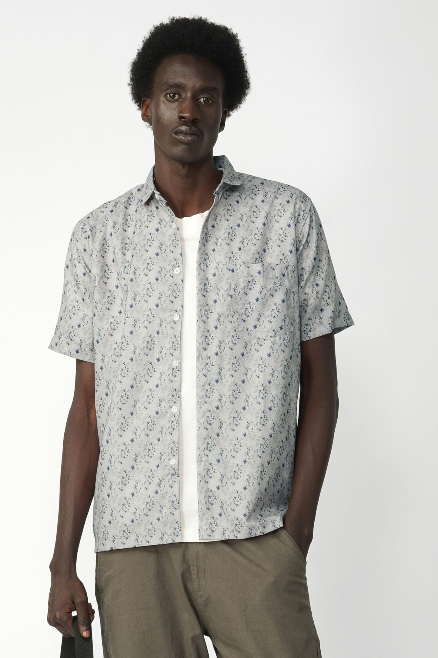 MICRO FLORAL PRINT SHIRT