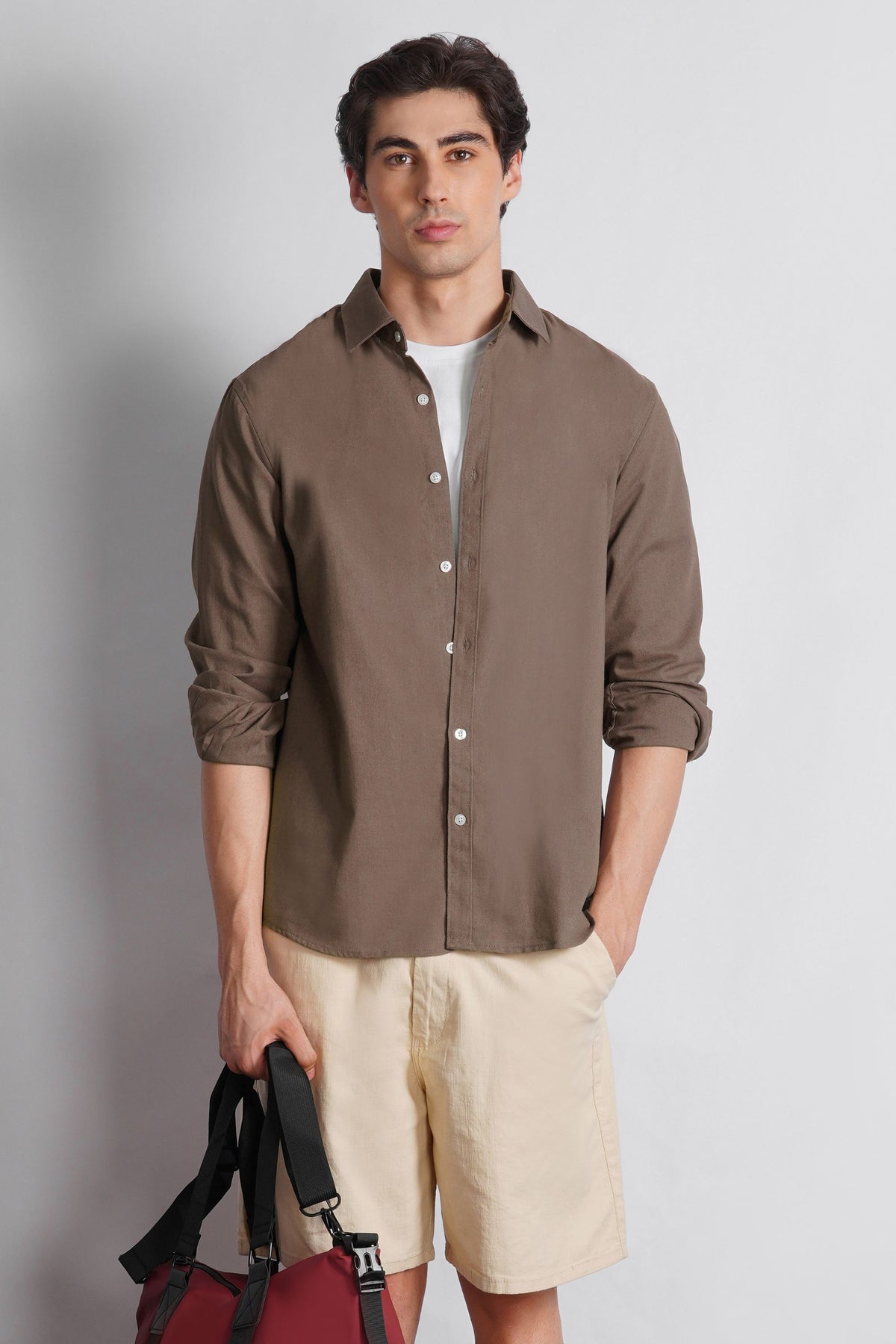 COTTON LINEN SHIRT