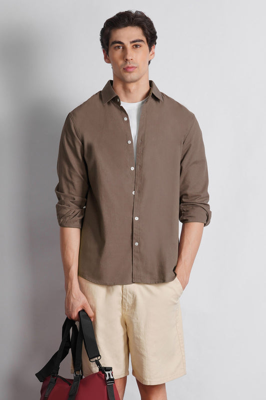COTTON LINEN SHIRT