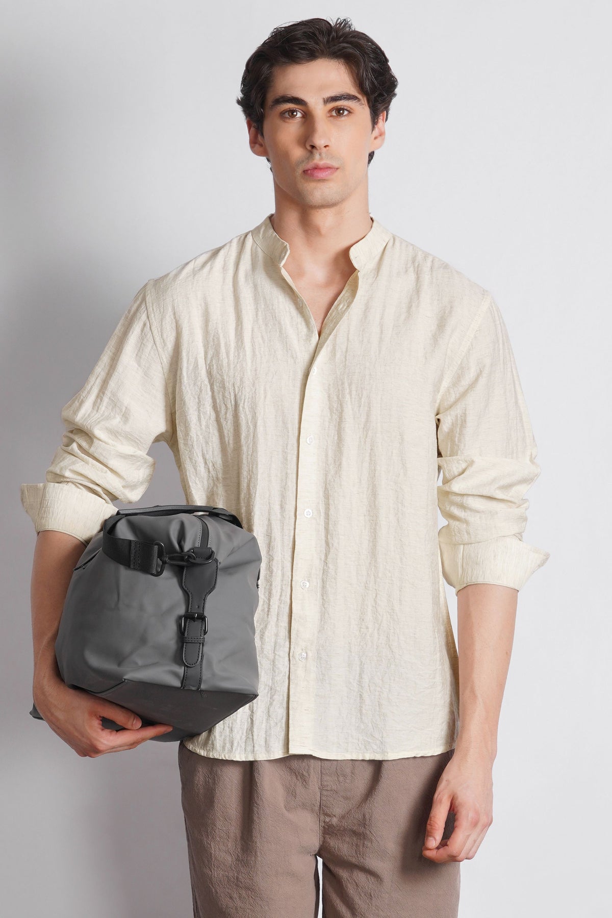 MANDARIAN COLLAR SHIRT