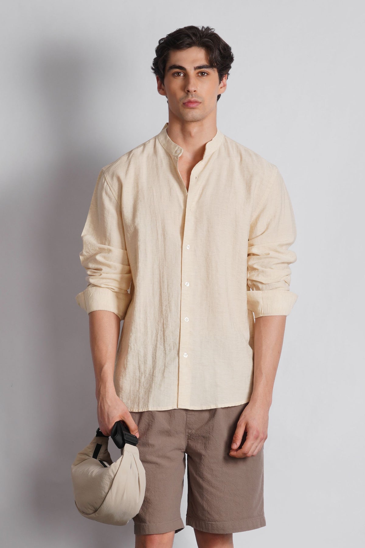 MANDARIAN COLLAR SHIRT