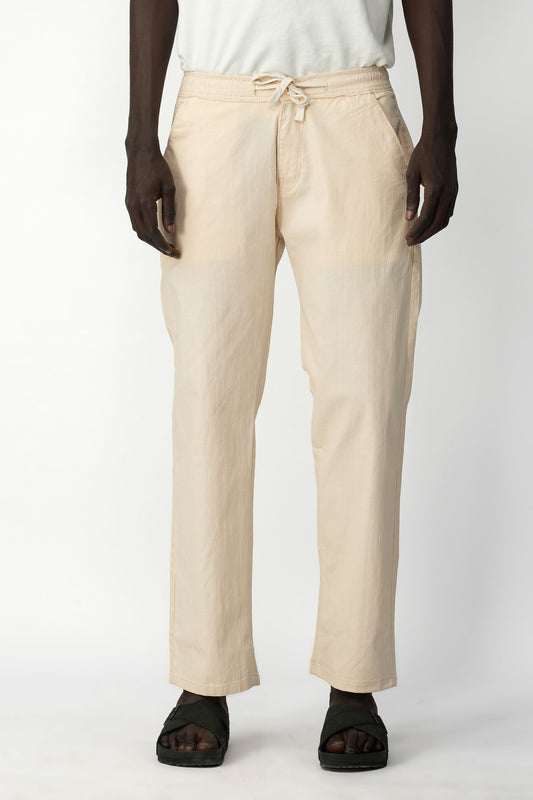 STRAIGHT FIT LINEN PANT