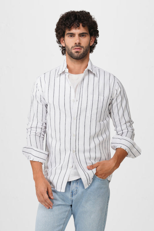 STRIPED TEXTURED SHIRT