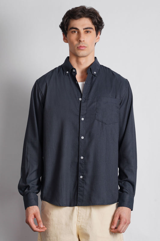 BUTTON DOWN MICRO TEXTURED SHIRT