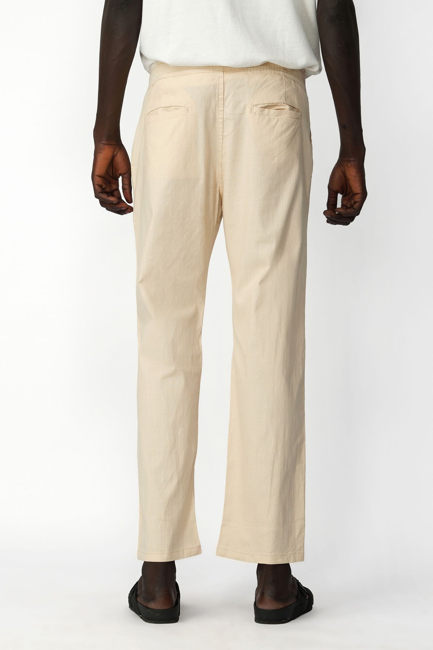 STRAIGHT FIT LINEN PANT