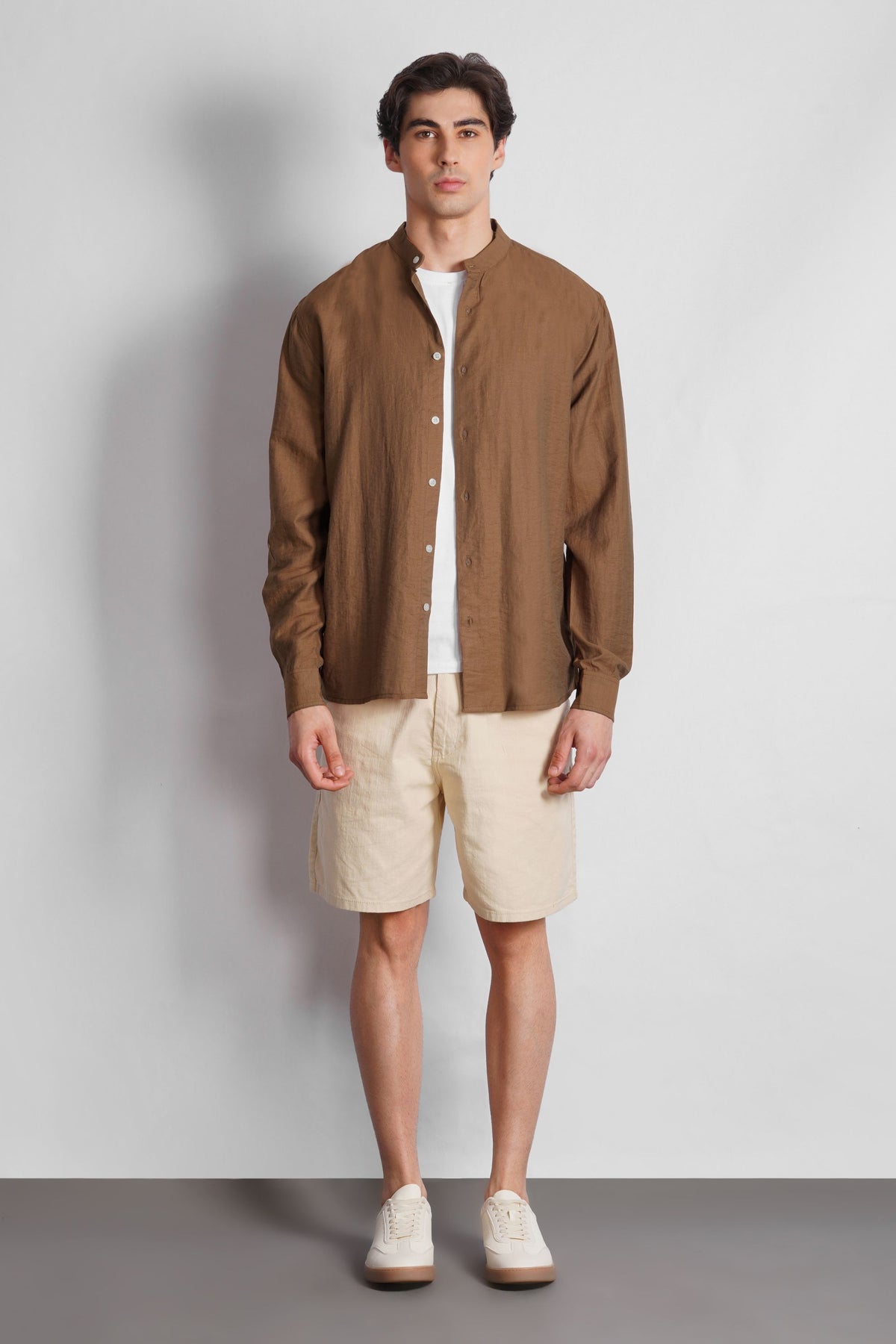 MANDARIAN COLLAR SHIRT