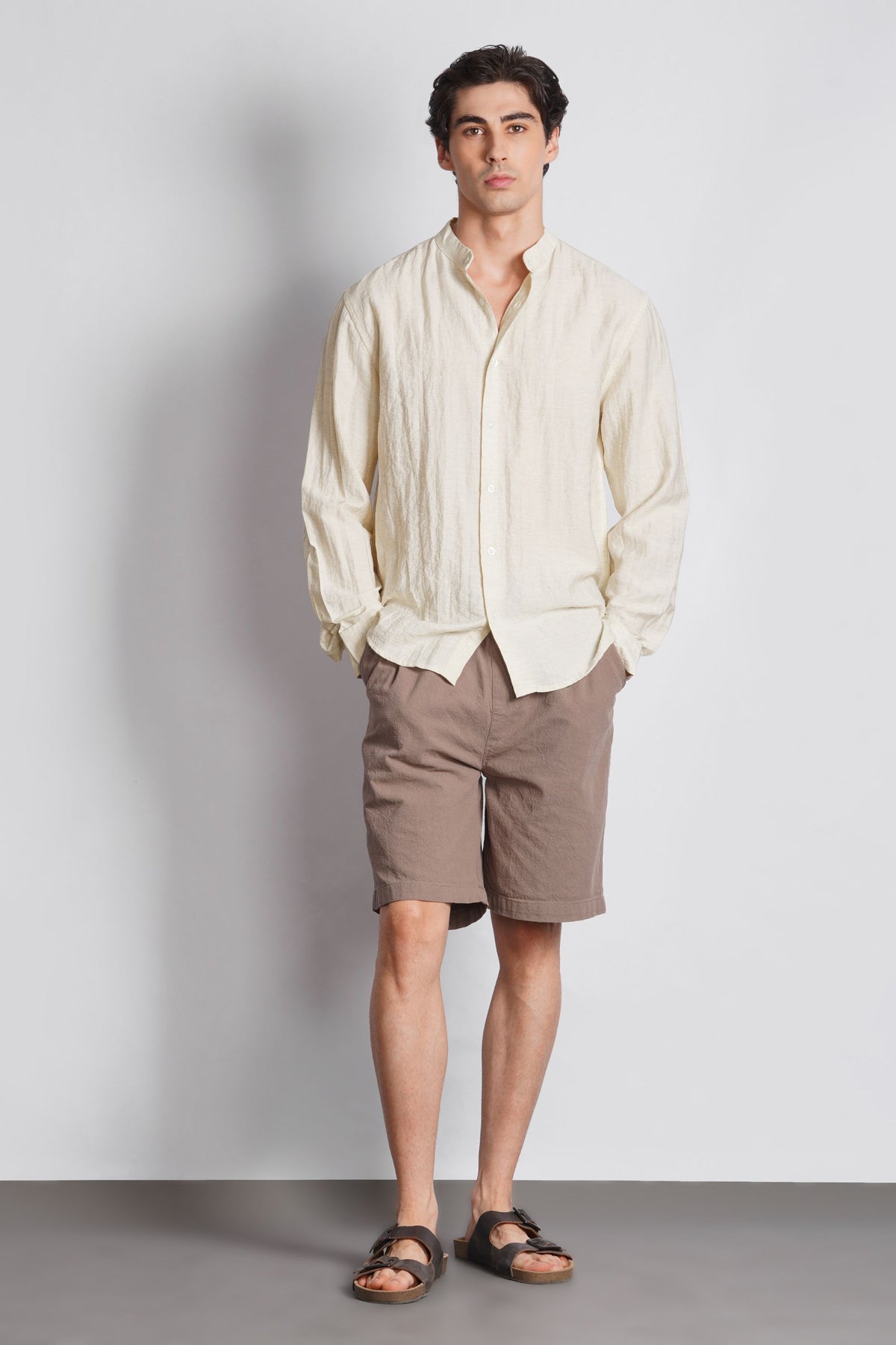 MANDARIAN COLLAR SHIRT