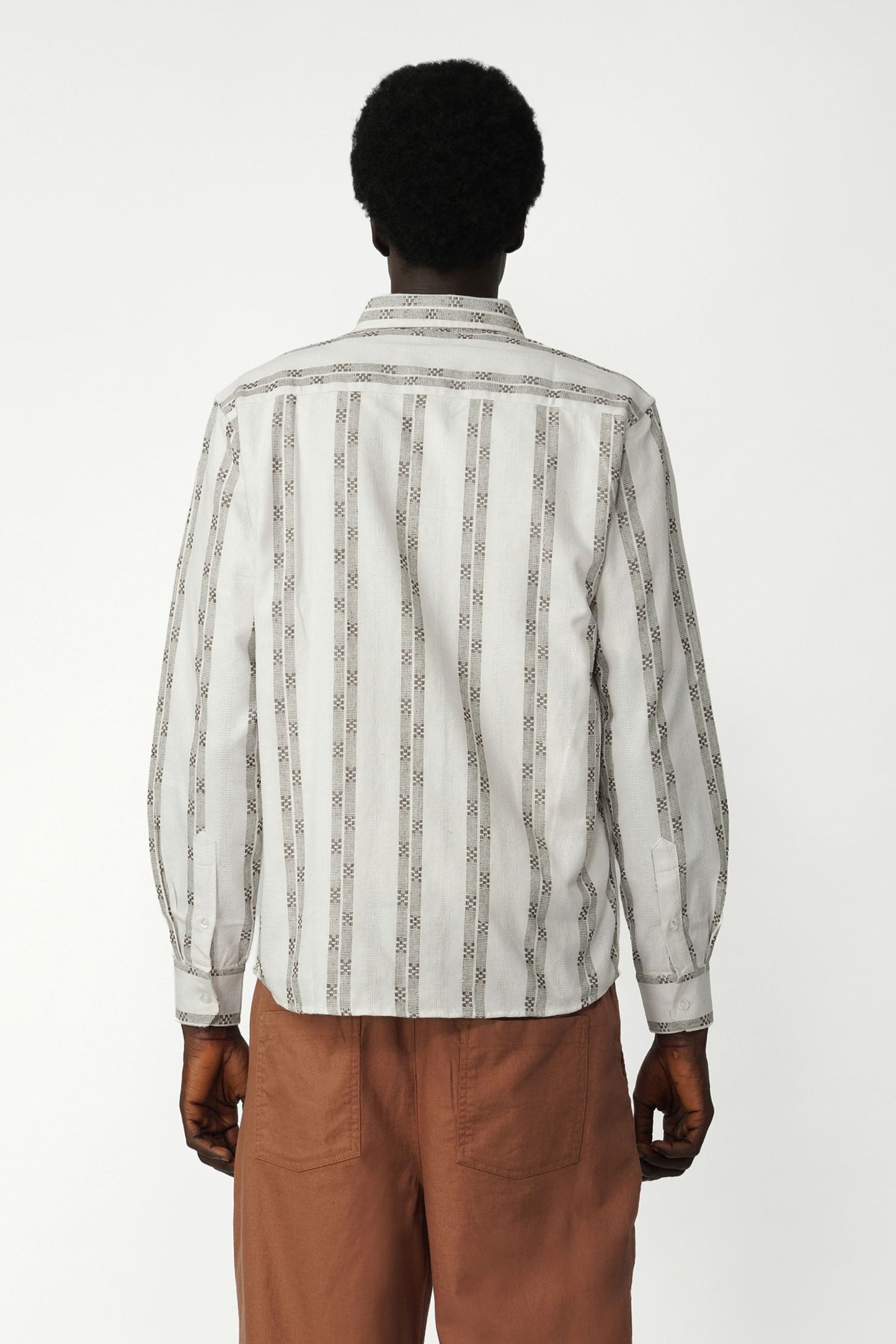 BOLD STRIPED TEXTURED SHIRT