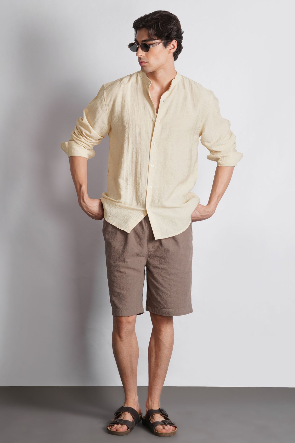 MANDARIAN COLLAR SHIRT
