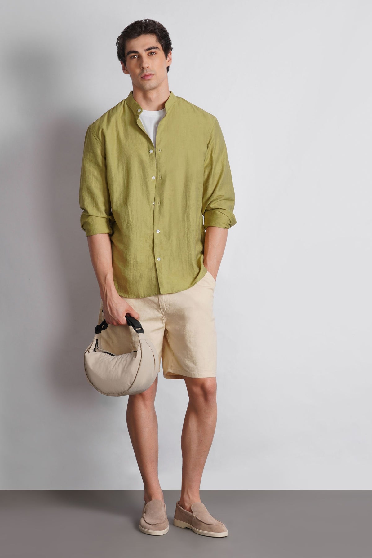 MANDARIAN COLLAR SHIRT