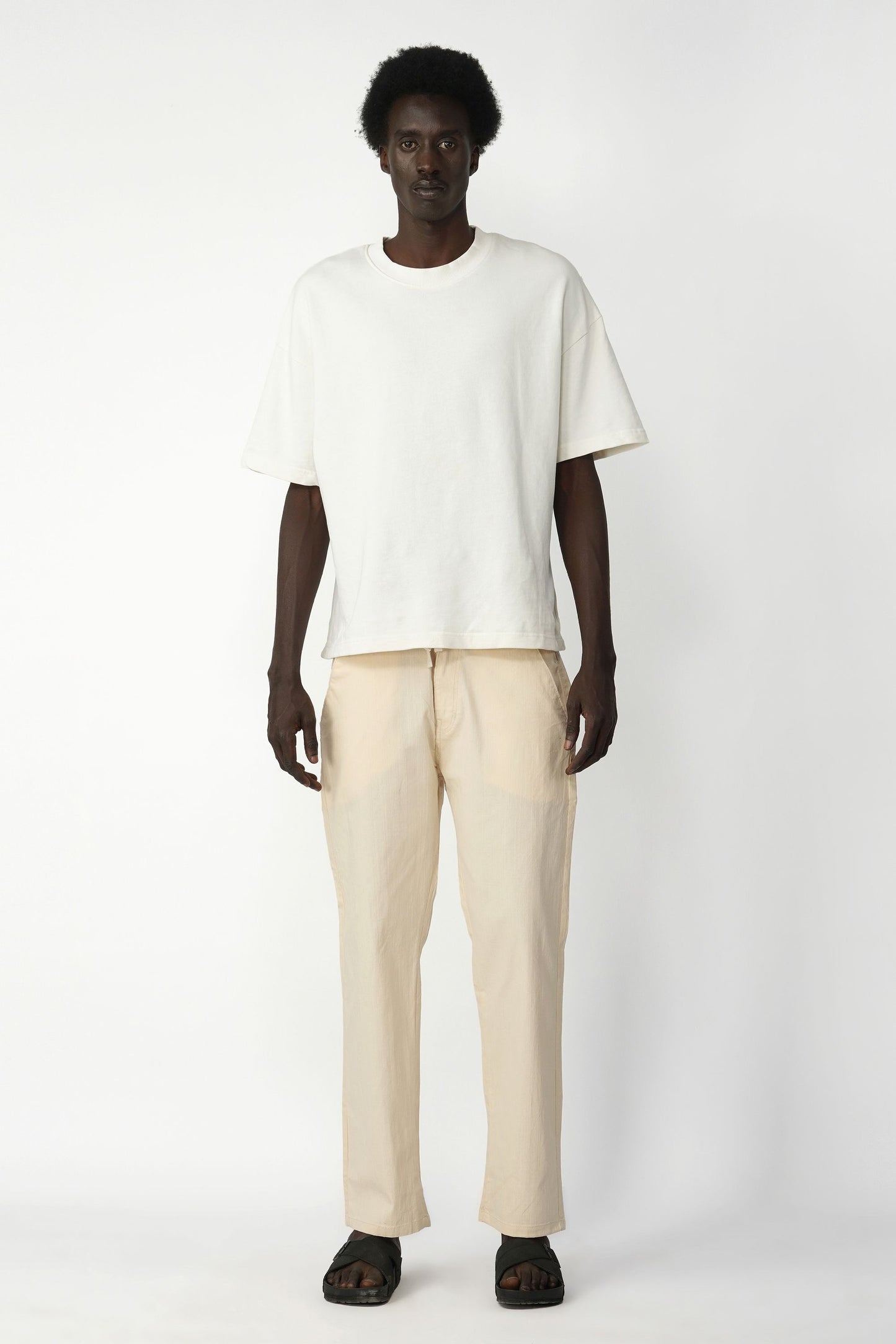 STRAIGHT FIT LINEN PANT