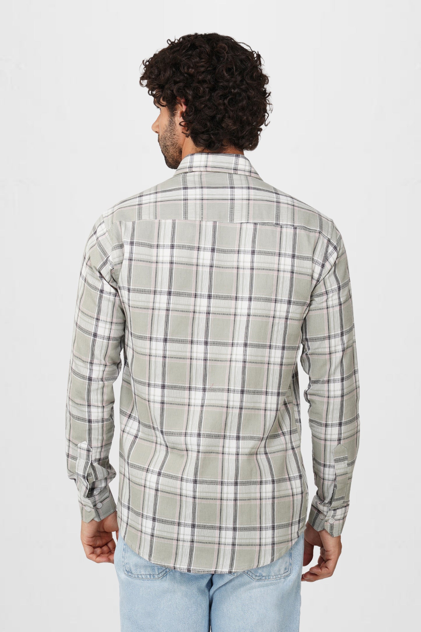 TEXTURED CHECK SHIRT