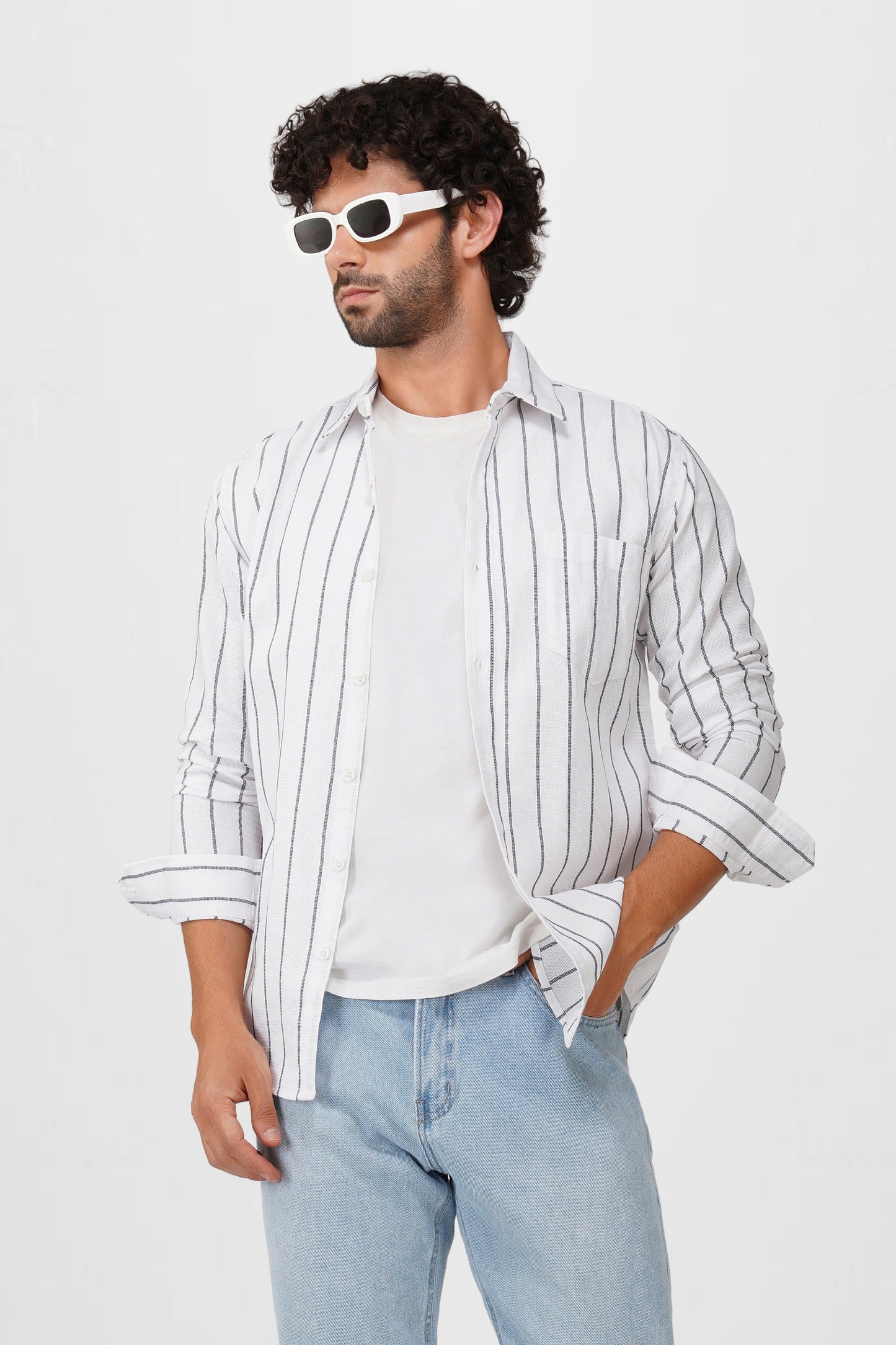 STRIPED TEXTURED SHIRT