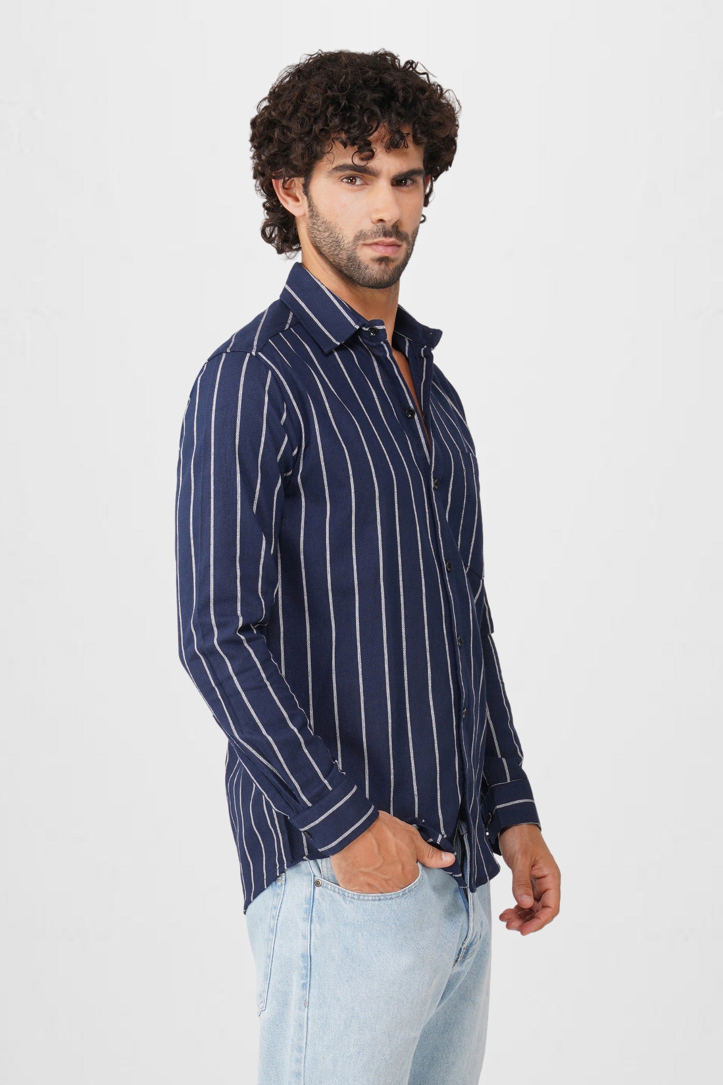 STRIPED TEXTURED SHIRT