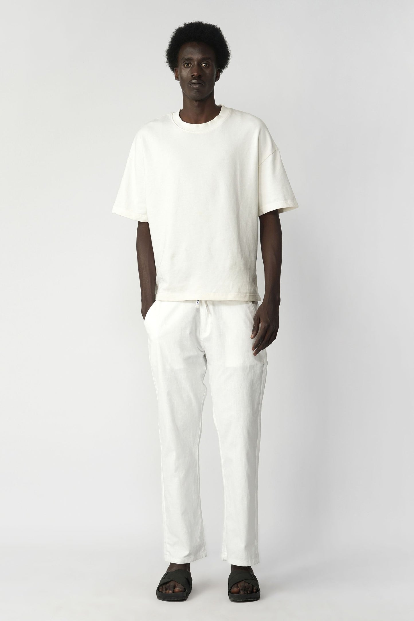 STRAIGHT FIT LINEN PANT