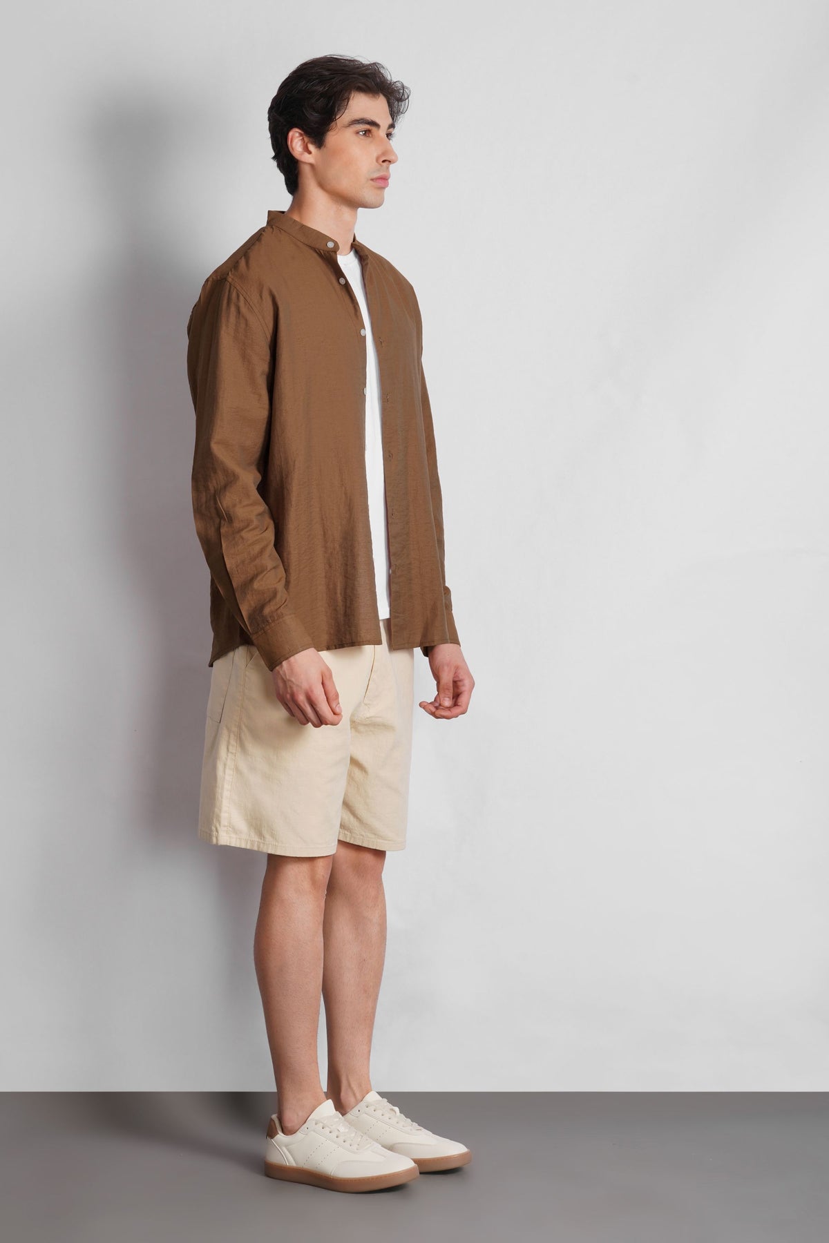 MANDARIAN COLLAR SHIRT