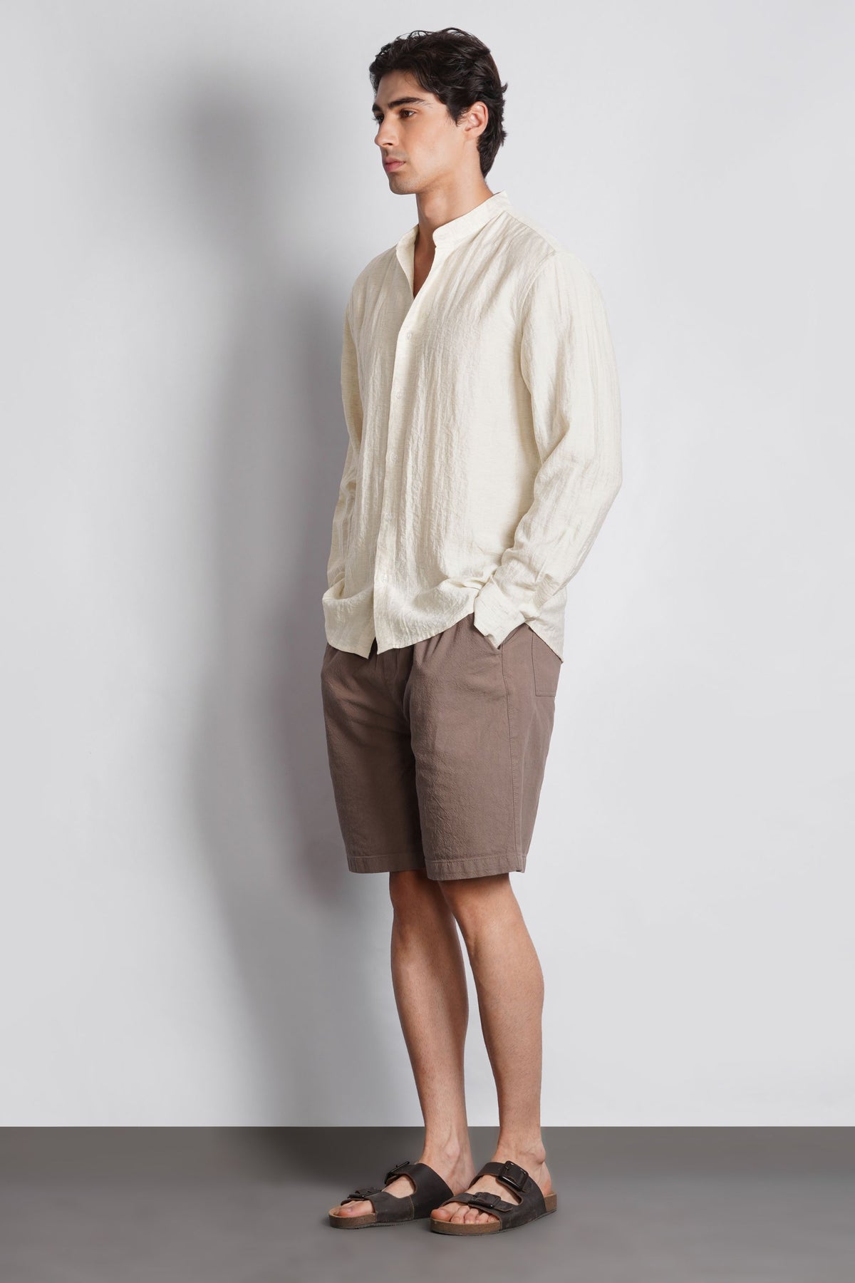 MANDARIAN COLLAR SHIRT