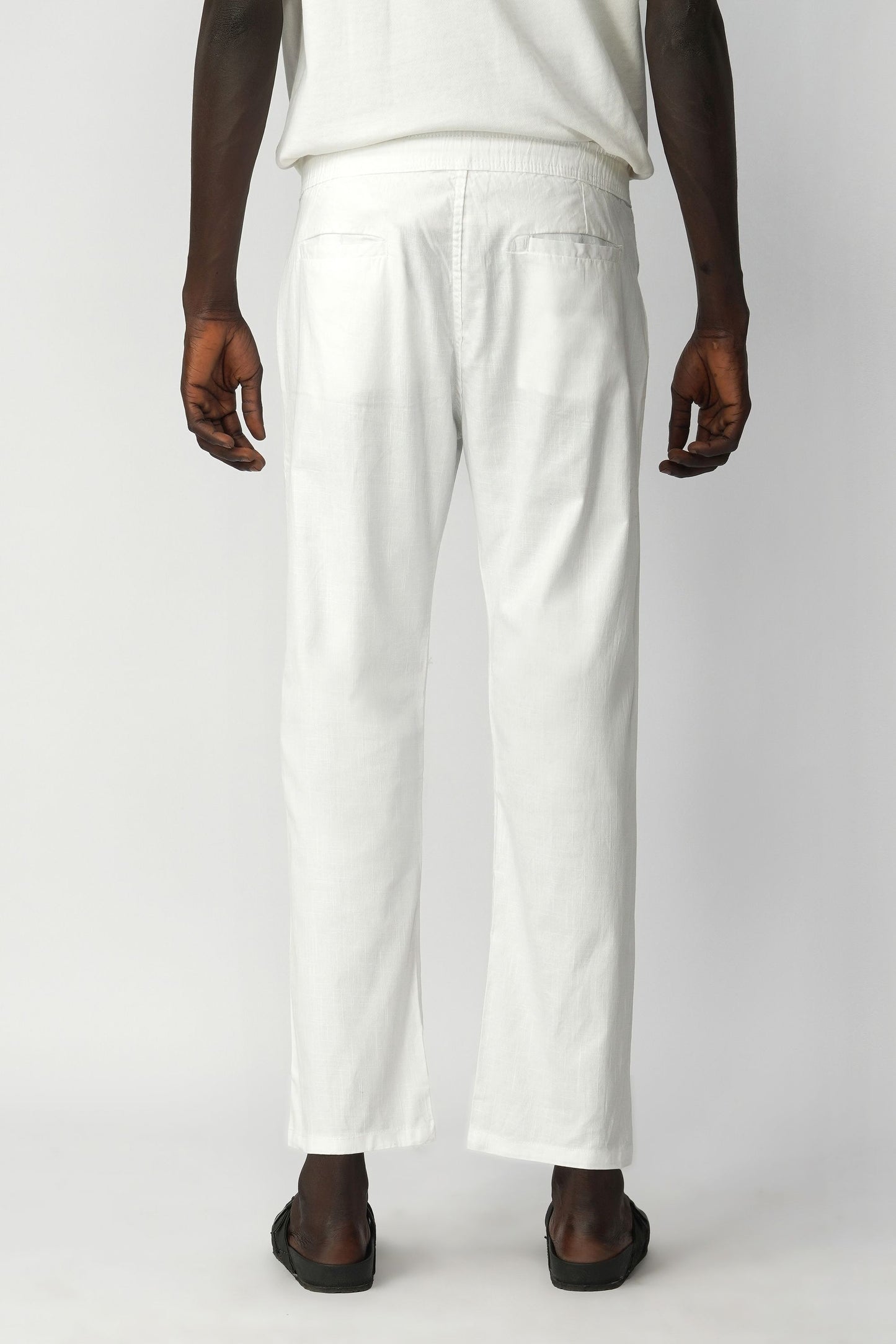 STRAIGHT FIT LINEN PANT
