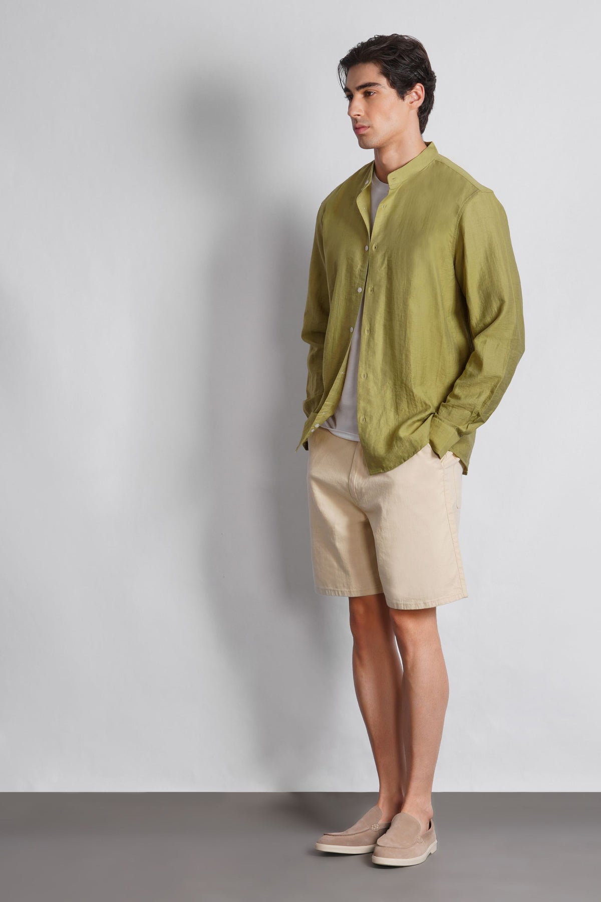 MANDARIAN COLLAR SHIRT