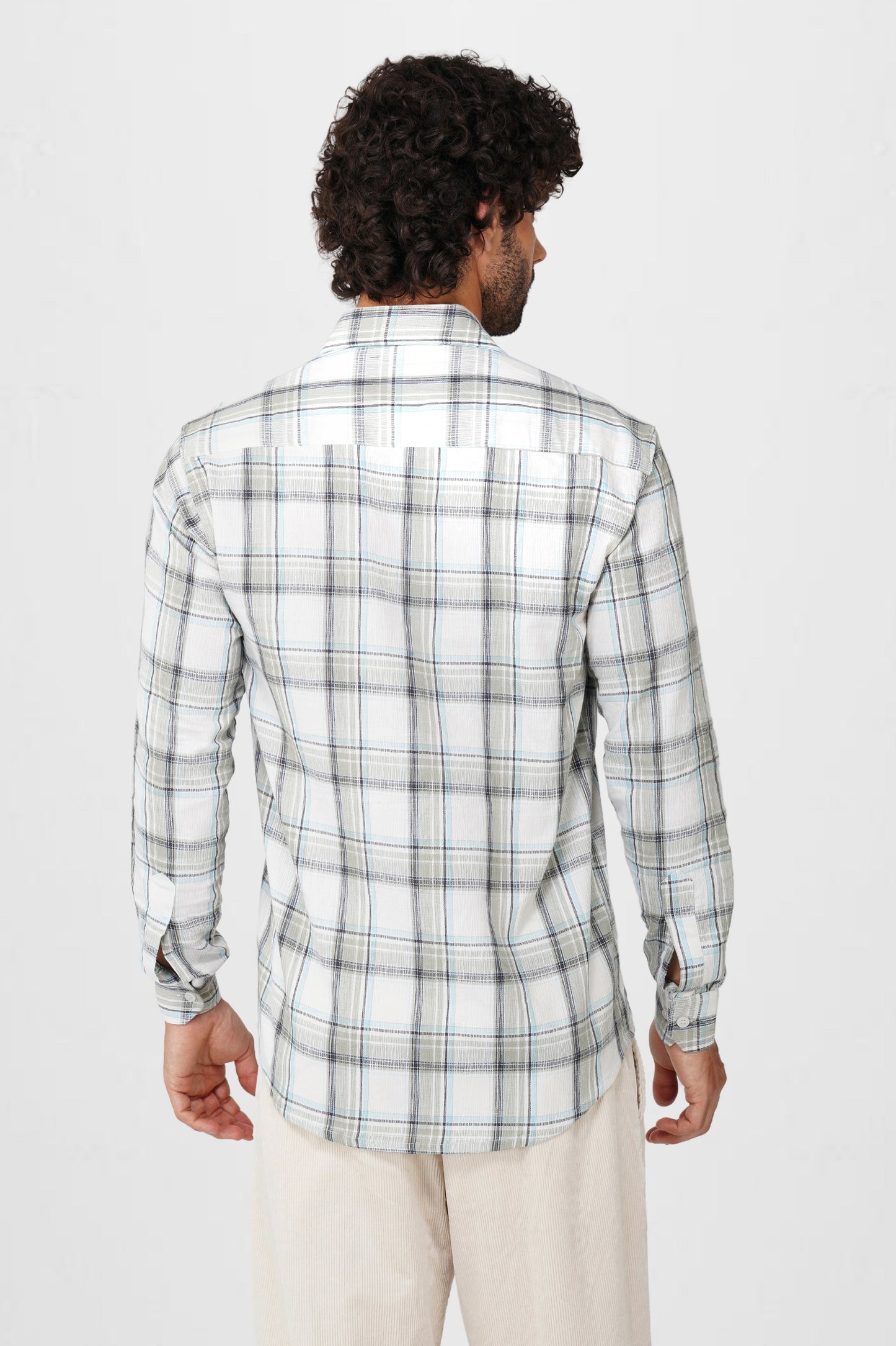 TEXTURED CHECK SHIRT