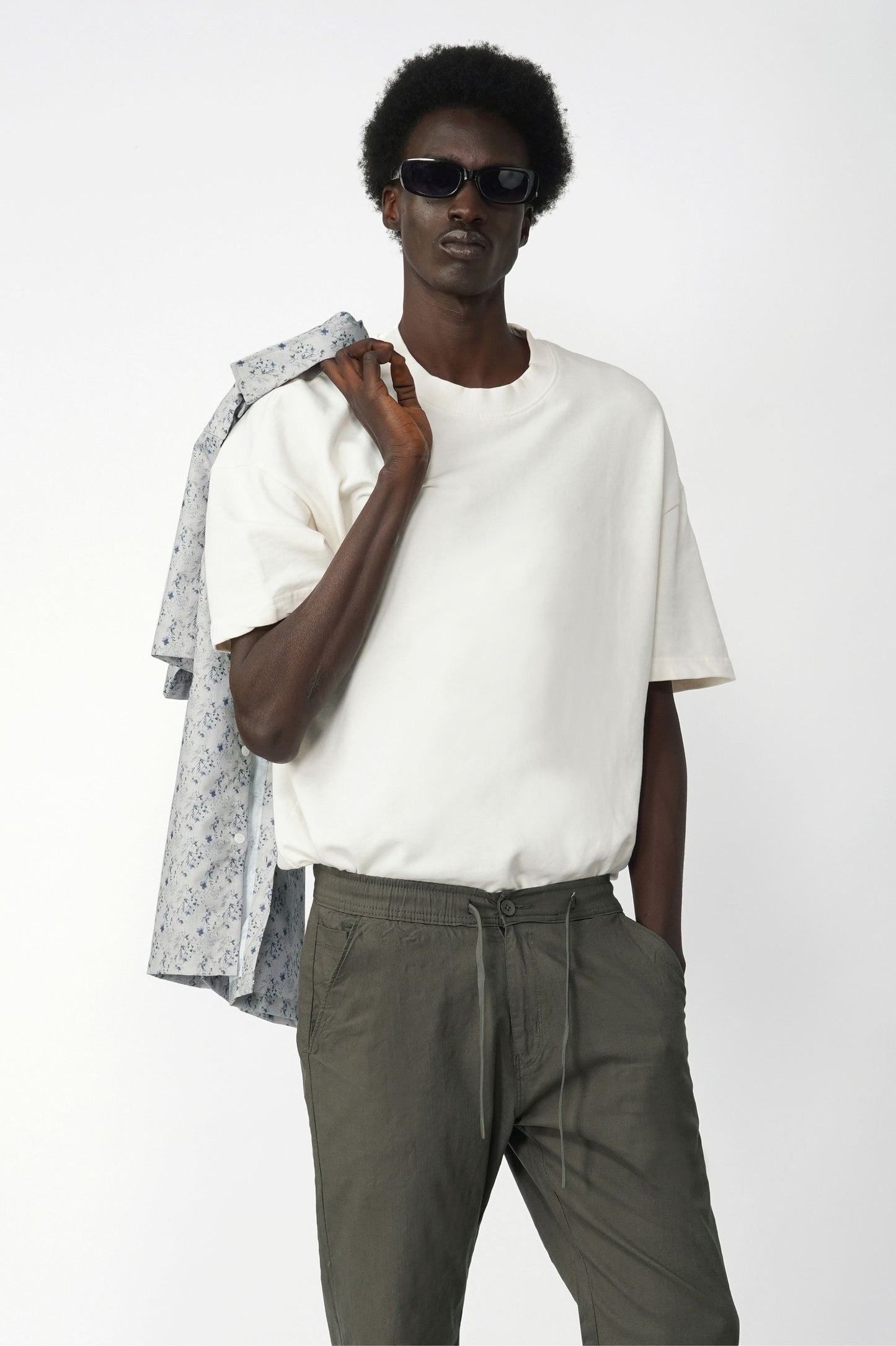 STRAIGHT FIT LINEN PANT