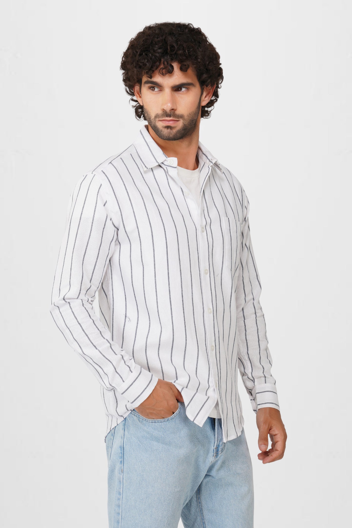 STRIPED TEXTURED SHIRT