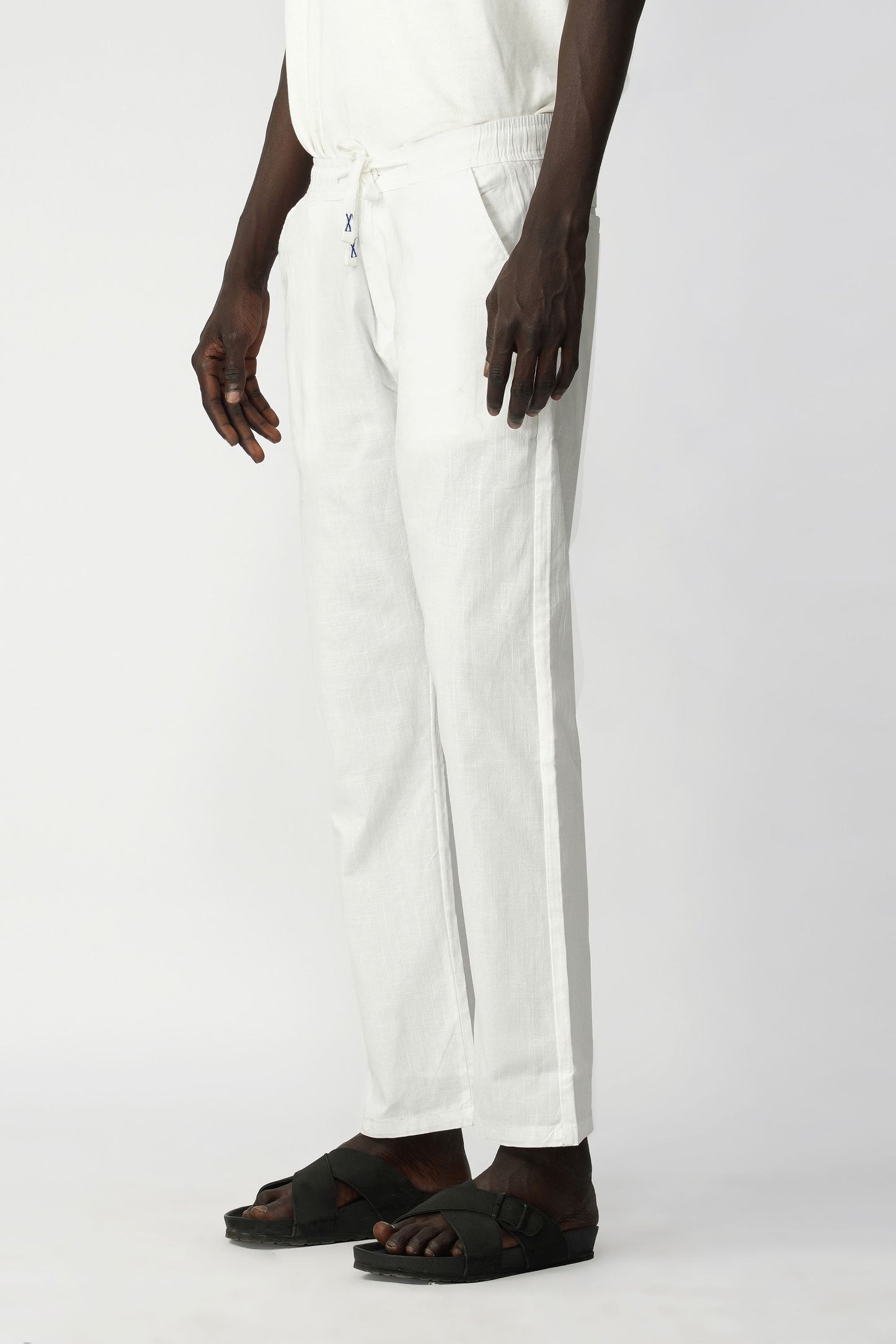 STRAIGHT FIT LINEN PANT