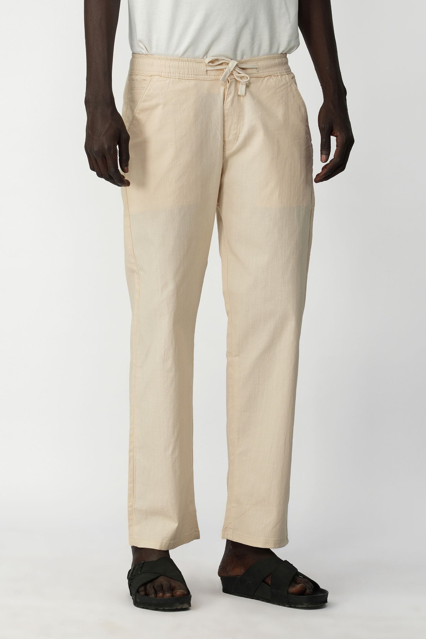 STRAIGHT FIT LINEN PANT
