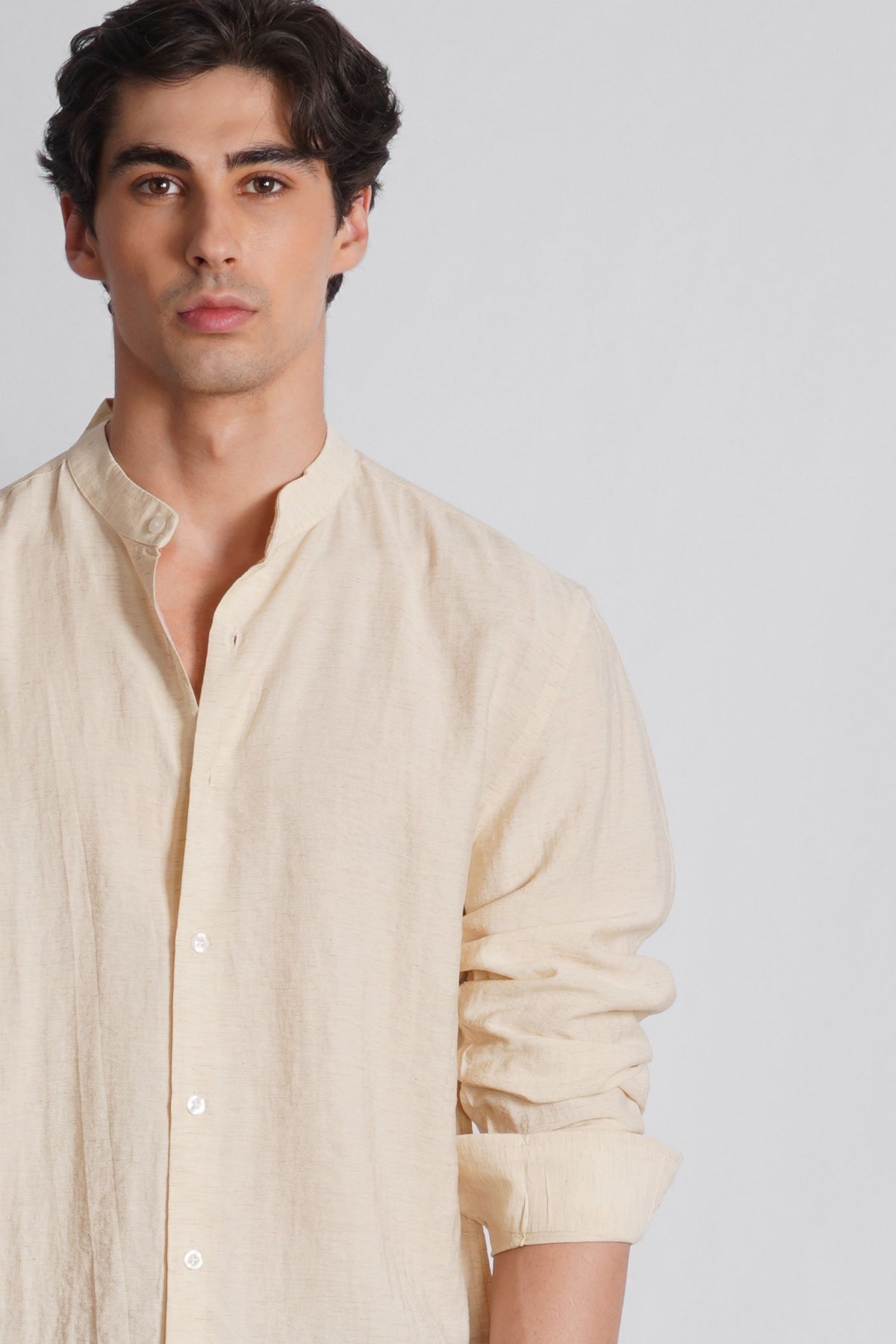 MANDARIAN COLLAR SHIRT