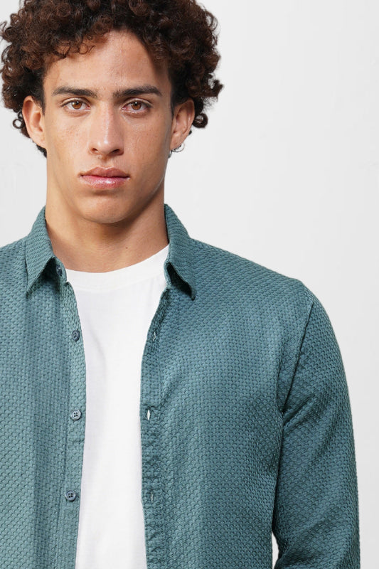 COTTON TEXTURED SHIRT