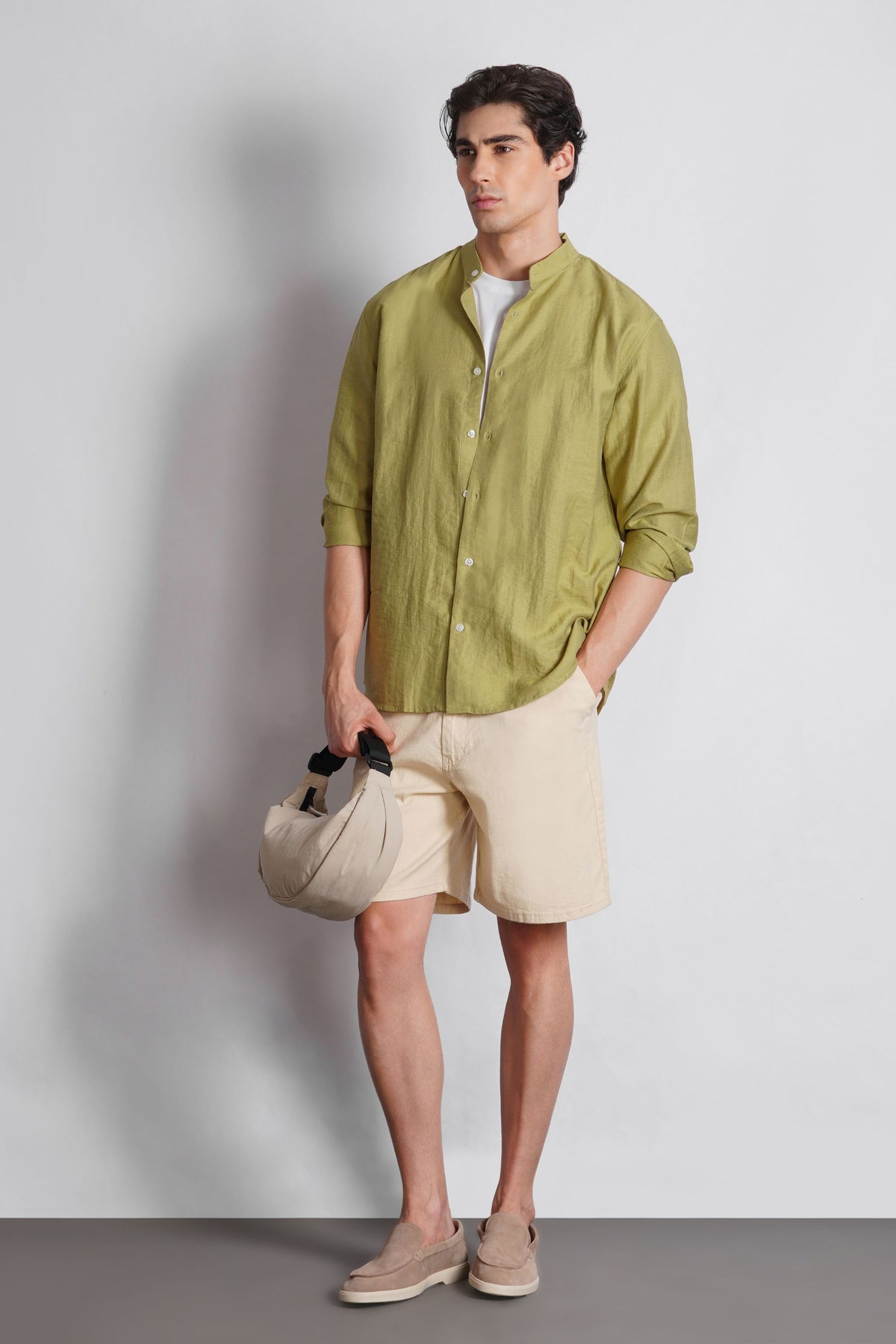MANDARIAN COLLAR SHIRT