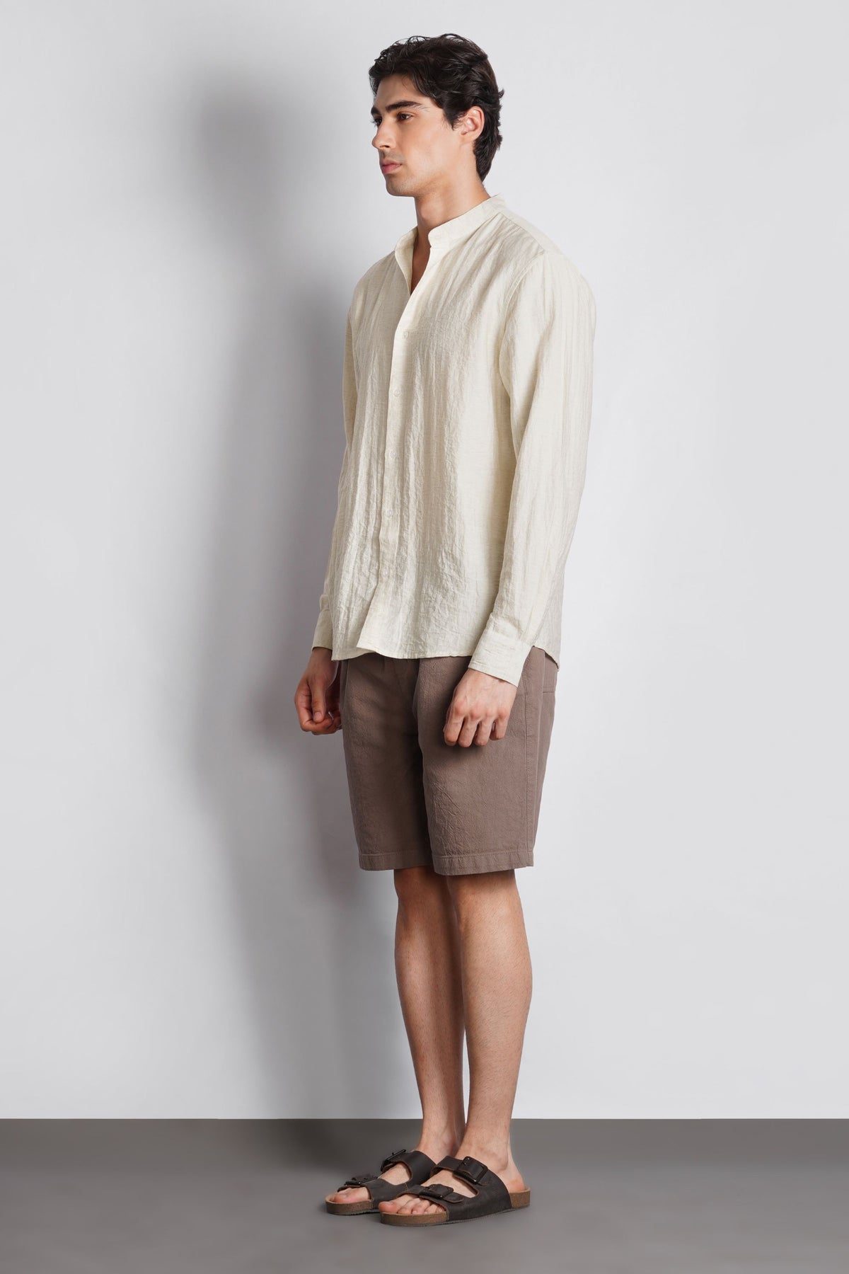 MANDARIAN COLLAR SHIRT