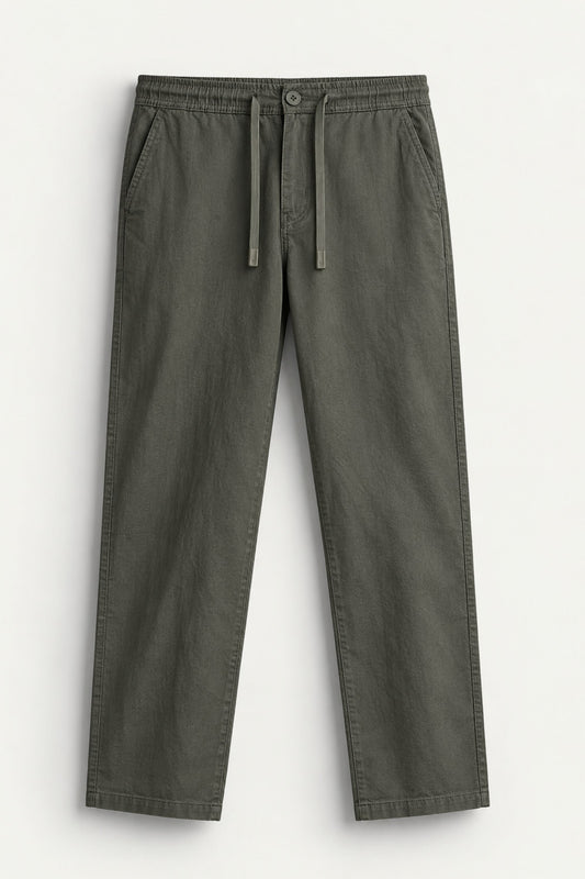 STRAIGHT FIT LINEN PANT