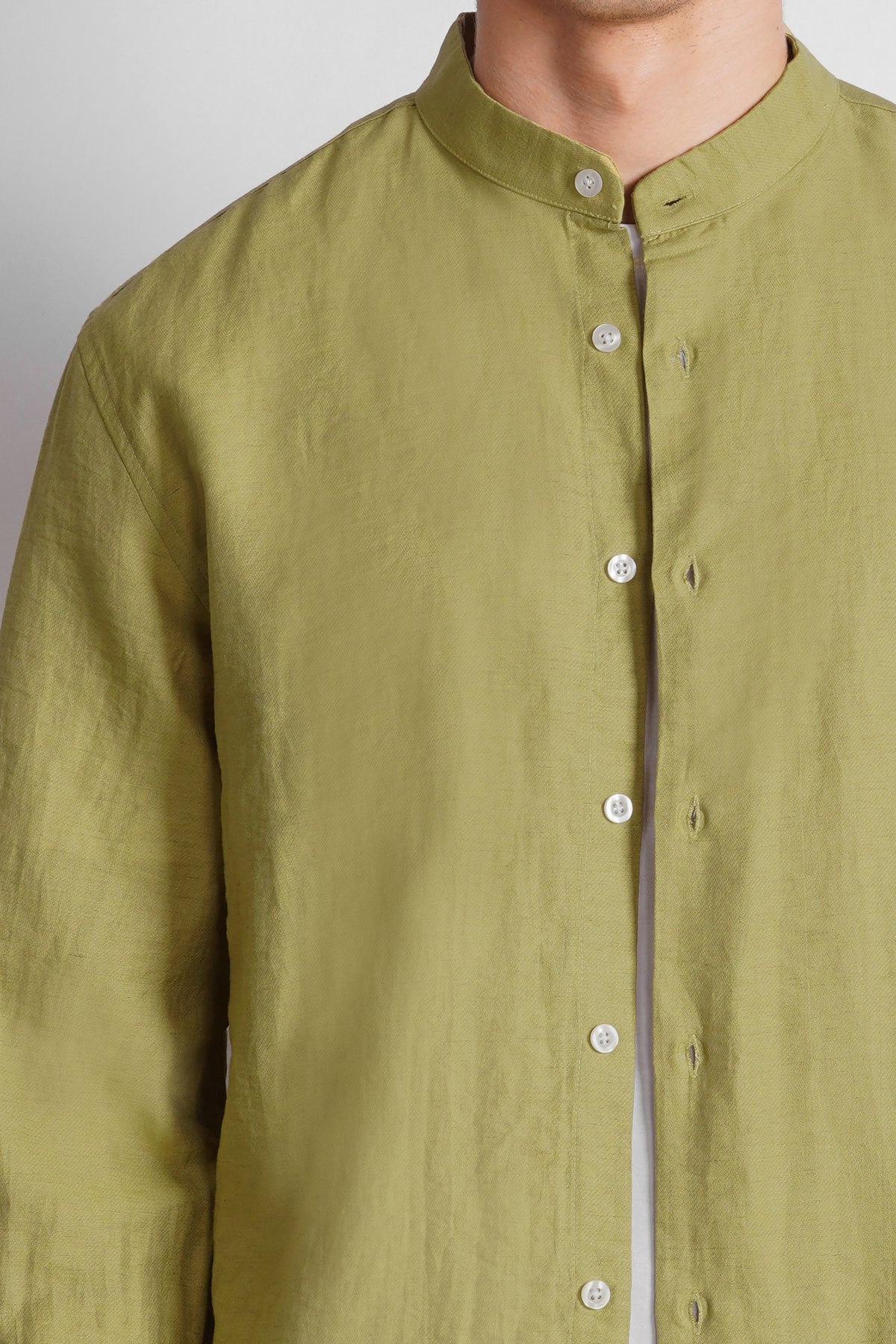 MANDARIAN COLLAR SHIRT