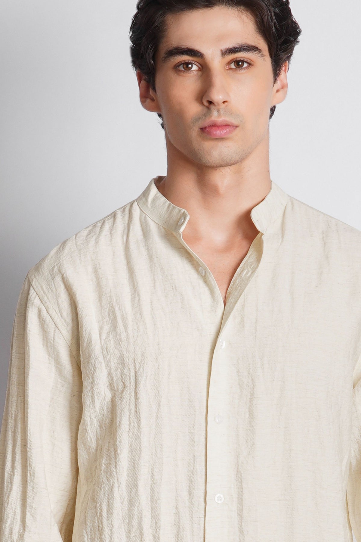 MANDARIAN COLLAR SHIRT