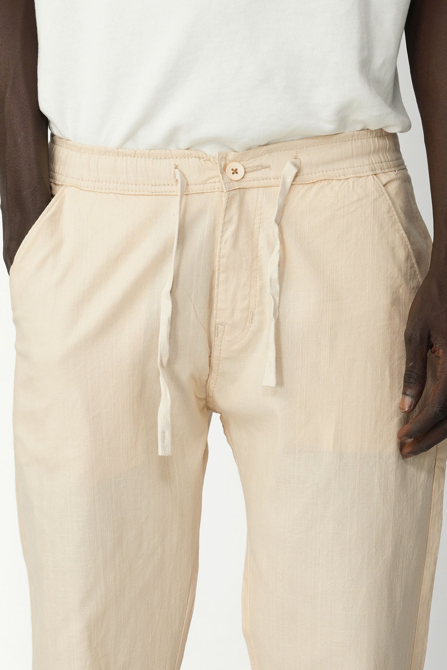 STRAIGHT FIT LINEN PANT