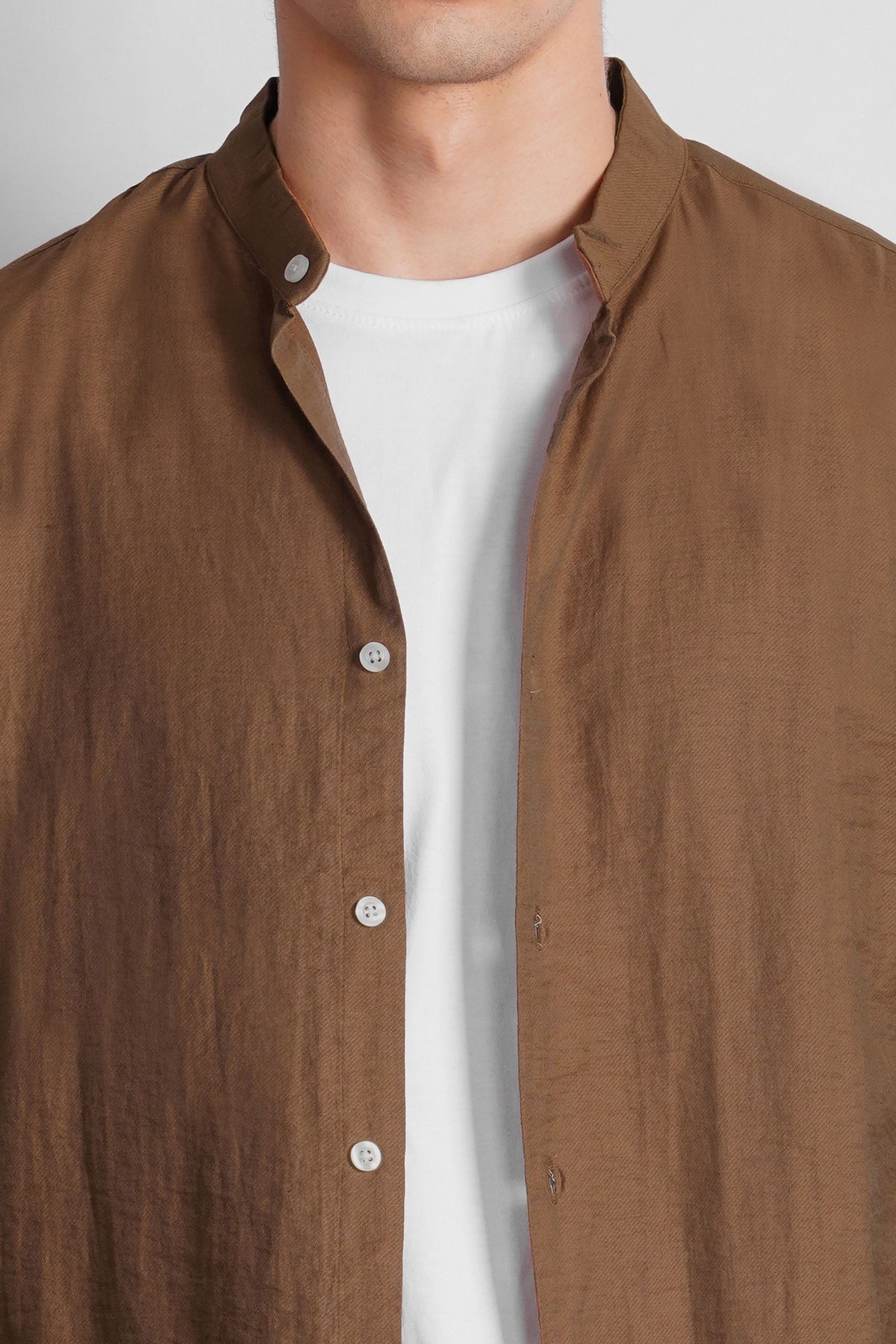 MANDARIAN COLLAR SHIRT