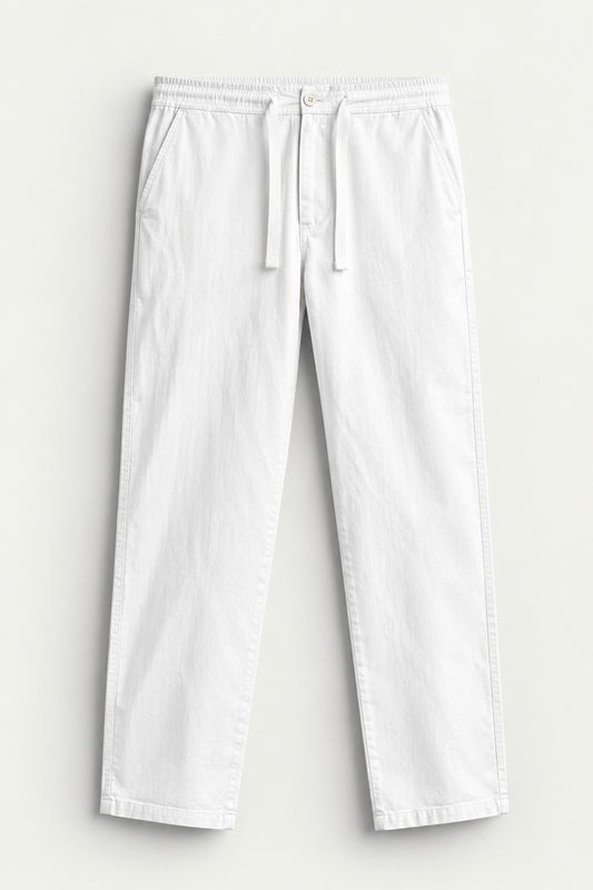 STRAIGHT FIT LINEN PANT